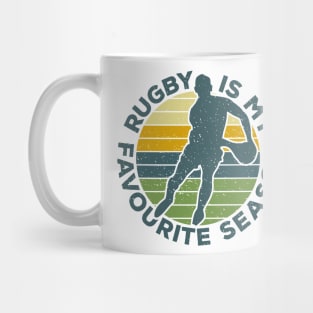 Rugby Is My Favourite Season Sport Nostalgia Mug